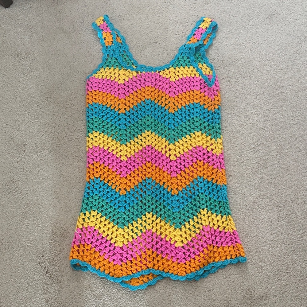 Show Me Your Mumu Tara Crocheted Coverup Dress - Picture 3 of 3